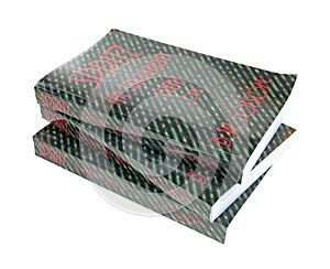 Three softcover books