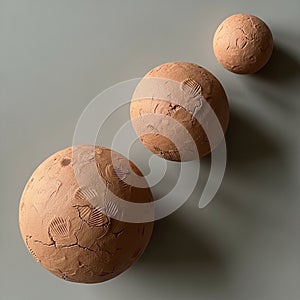 Varies in size with a progressing diminuendo from the largest to