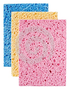 Three sponges for cleaning