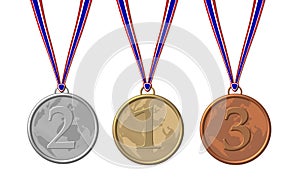 Three sport medals