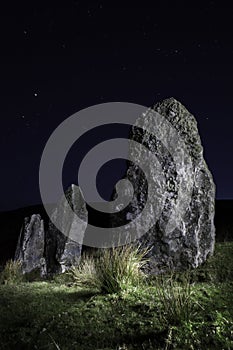 Three standing stones