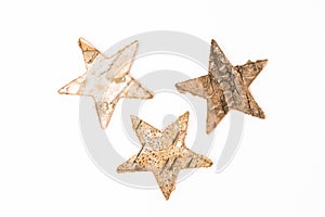 Three Stars Out Of Birch Bark