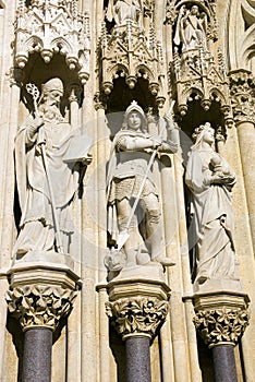 Three statues