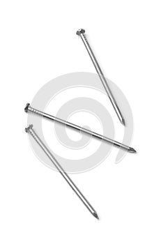 Three steel nails