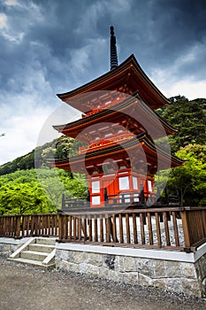 Three-storied pagoda at Taisan-ji Temple