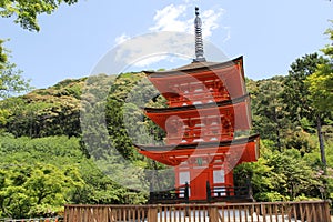 Three-Story Pagoda in Kiyomizu Temple, Kyoto