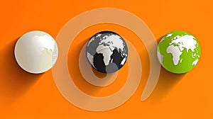 Global Perspectives: AI-Generated Globes