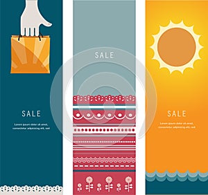 Three Summer Sales Banners