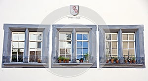 Three Swiss windows