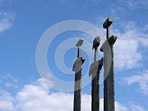 Three swords at Hafrsfjord