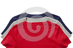 Three t-shirts isolated
