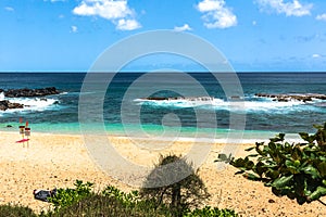 Three Tables Beach coast, Oahu, Hawaii