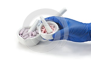 Three Tablet Mortars