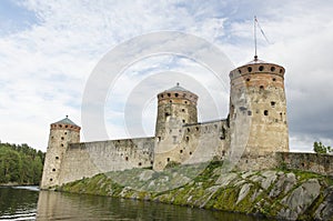 Three tawer of olavinlinna castle