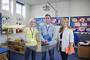 Three Teachers in a Classroom photo