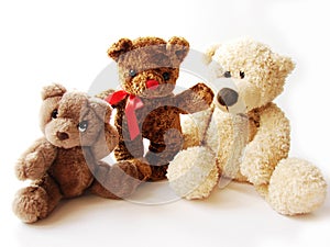 Three teddy-bears