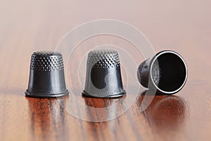 Three thimbles for a shell game