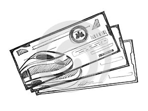Three tickets for high-speed train