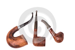 Three tobacco pipes