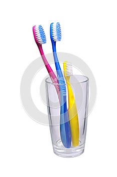 Three toothbrushes