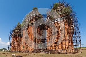 The three towers of Duong Long Cham towers.