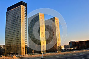 Three towers of The European Court of Justice in Luxembourg