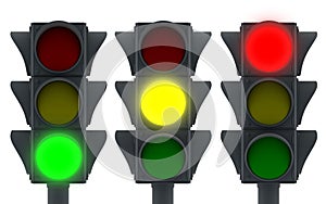 Three traffic light