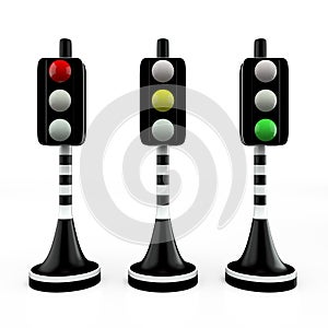 Three trafficlights