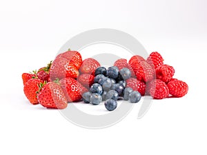 Three types of berries