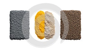 Three Types of Soil Samples