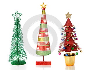 Three Unique Christmas Trees