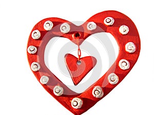 Three Valentine hearts