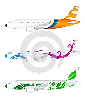 Three vector airplanes