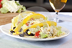 Three Vegetarian Tacos