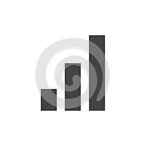 Three vertical black bars of differing