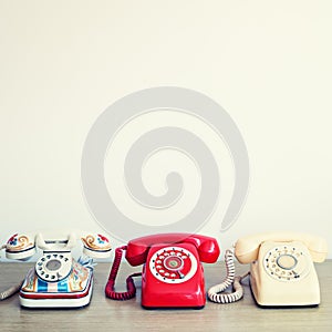 Three Vintage Telephones