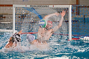 Waterpolo player - attack action