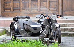 Three-wheeled motorcycle photo