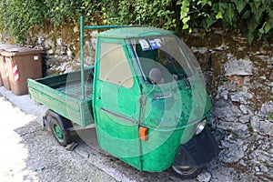 Three wheeled vehicle in Italy