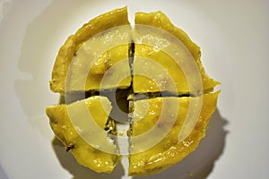 Three white USB connectors on a red background