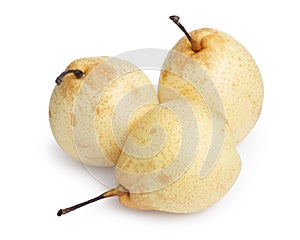 Three whole nashi pears