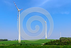 Three wind generators