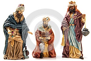 Three Wise Kings Ceramic Figurines photo