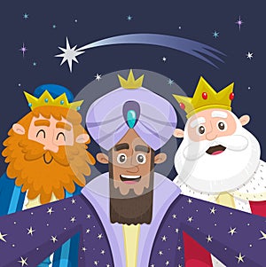 Three wise men taking a selfie