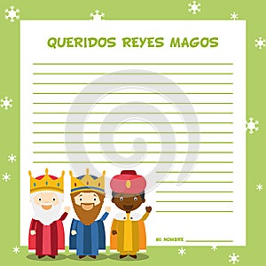 Three Wise Men vector illustration photo