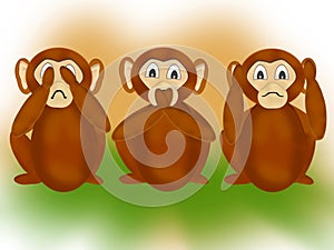 The three wise monkeys