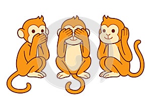 Three wise monkeys