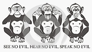 The three wise monkeys