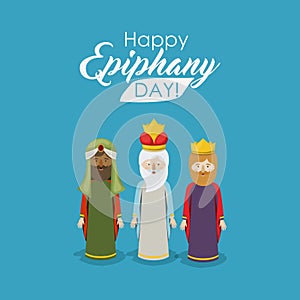 The three wisemen cartoon design