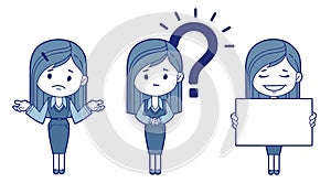 Three women is secretaries